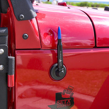 ALPHA DEFENSE BULLET ANTENNA - BLUE